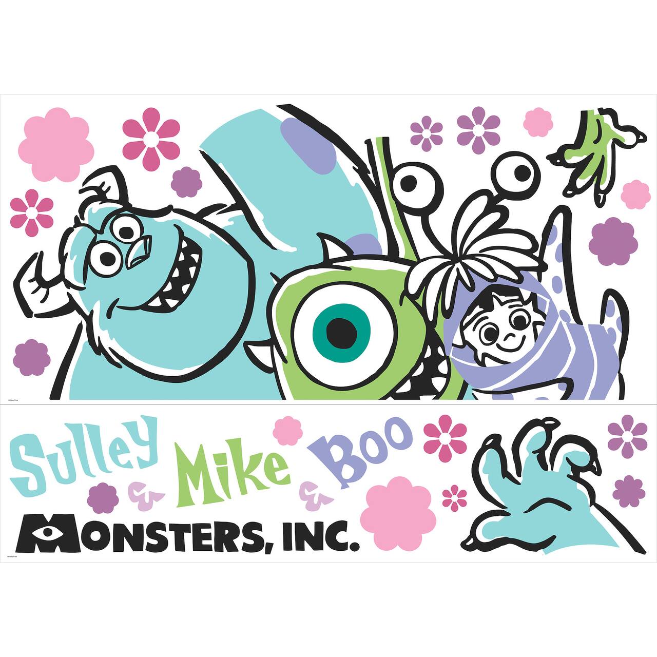 RoomMates Monsters Inc. Peel & Stick Giant Wall Decals